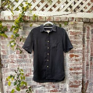 Club Monaco Black Button Down Shirt